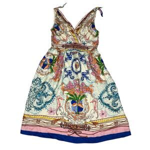 Collette Dinnigan Womens Size 8 Tied Acionna Silk Dress
